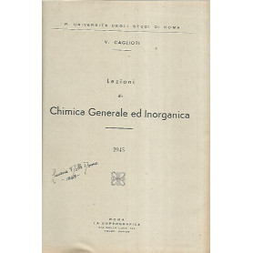 Lezioni di chimica generale ed inorganica