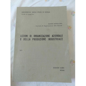 Lezioni di organizzazione aziendale e della produzione industriale