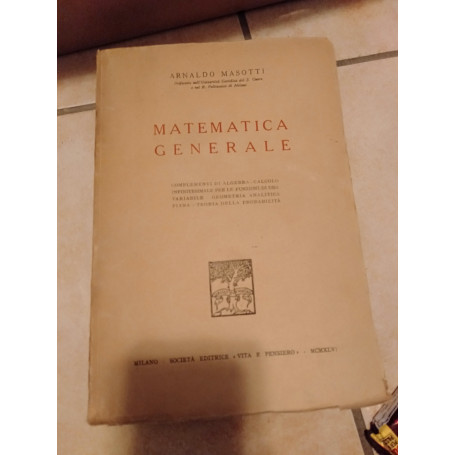 Matematica generale complementi di