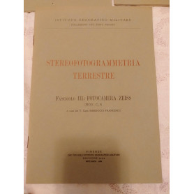 Stereofotogrammetria terrestre. 5 fascicoli