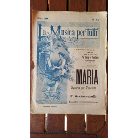 Maria Mazurka per pianoforte