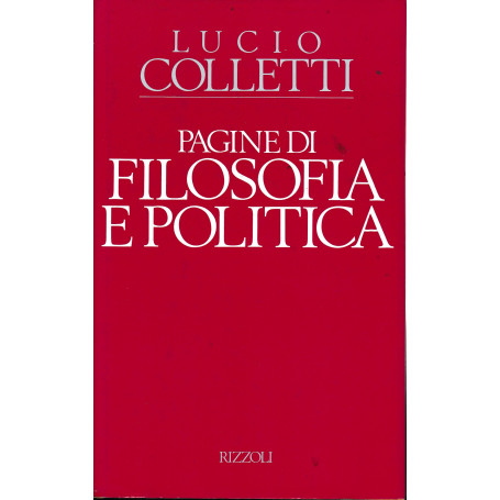 Pagine di Filosofia e Politica