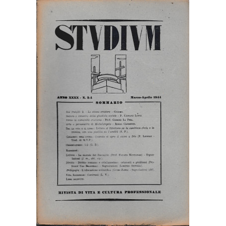 Studium. Rivista di vita e cultura professionale
