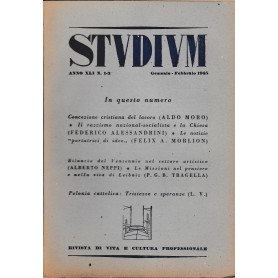 Studium. Rivista di vita e cultura professionale