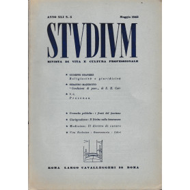 Studium. Rivista di vita e cultura professionale