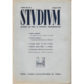 Studium. Rivista di vita e cultura professionale
