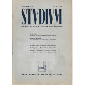 Studium. Rivista di vita e cultura professionale