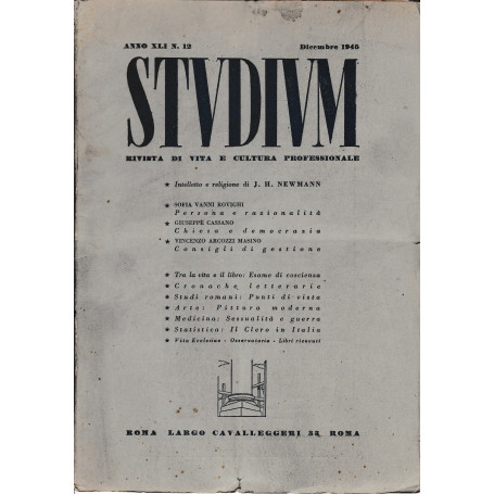 Studium. Rivista di vita e cultura professionale