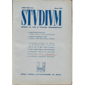 Studium. Rivista di vita e cultura professionale