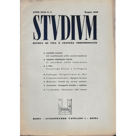 Studium. Rivista di vita e cultura professionale