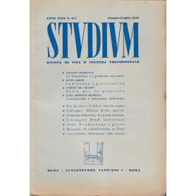 Studium. Rivista di vita e cultura professionale