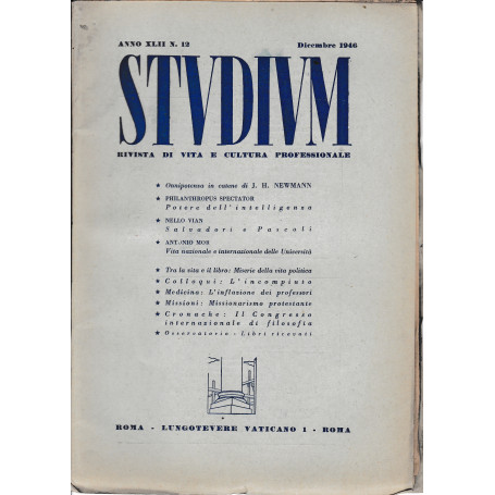 Studium. Rivista di vita e cultura professionale