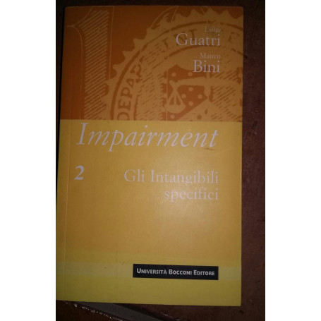 Impairment: 2 .Gli Intangibili specifici