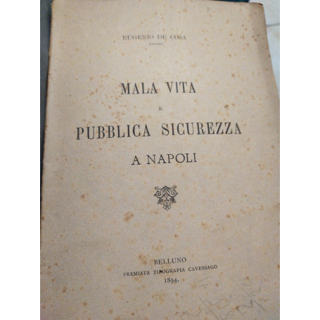 Mala vita e pubblica sicurezza a Napoli