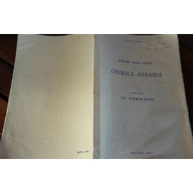 Appunti dalle lezioni di Chimica Agraria.Il Terreno.parte prima