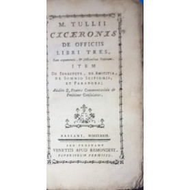 M. Tullii Ciceronis De Officiis Libri Tres