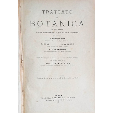 Trattato di Botanica ad Uso delle Scuole Universiatrie e degli Istituti Superiori