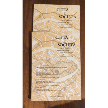 CITTA E SOCIETA STUDI E ANALISI SUI PROBLEMI DELLE COMUNITA URBANE 1967 VOLUMI N1N4