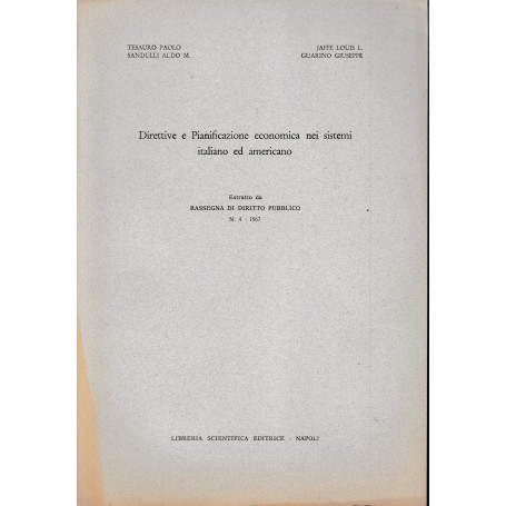 Estratto da: Rassegna di Diritto Pubblico n. 4 - 1967