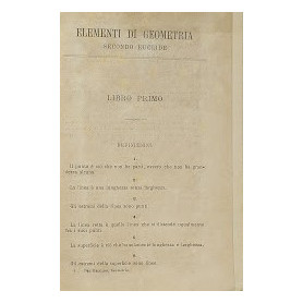 Elementi di Algebra secondo Euclide ad uso dei Ginnasi e dei Licei. Libro I