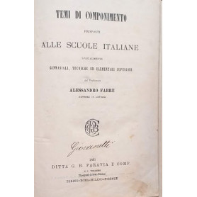Temi di componimento proposti alle scuole italiane