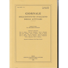 Giornale dell'Istituto Italiano degli Attuari. Anno LXIII - n. 2