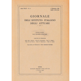 Giornale dell'Istituto Italiano degli Attuari. Anno XLIII - n. 2