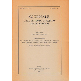 Giornale dell'Istituto Italiano degli Attuari. Anno XXVIII - n. 2