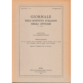 Giornale dell'Istituto Italiano degli Attuari. Anno XXX - n. 2