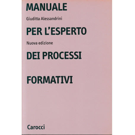 Manuale per l'esperto dei processi formativi