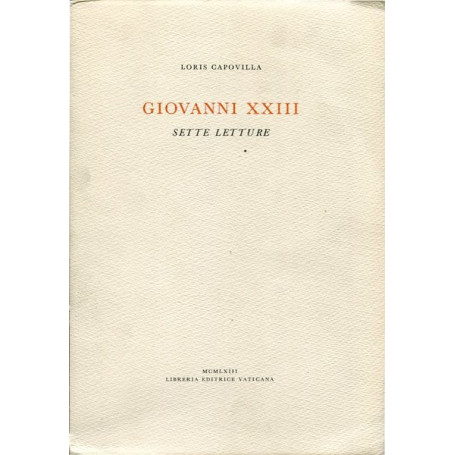 Giovanni XXIII - Sette letture