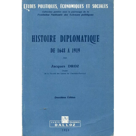 Histoire diplomatique de 1648 a 1919