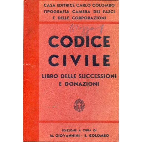 Codice Civile - libro delle successioni e donazioni