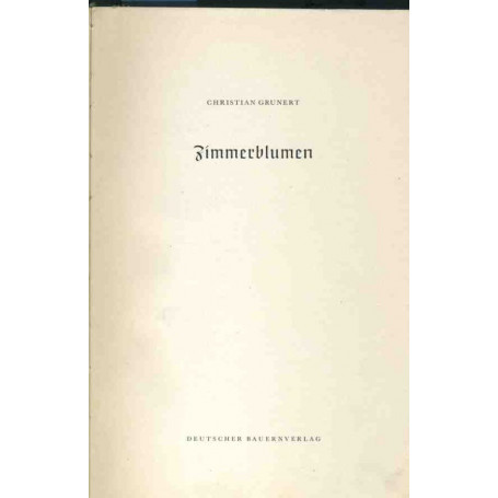 Zimmerblumen