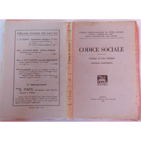 Codice sociale. Schema d'una sintesi sociale cattolica