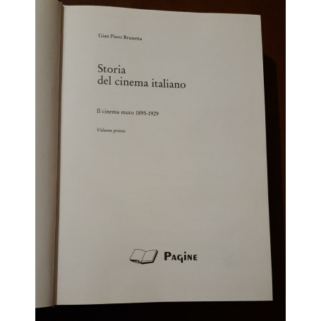 Storia del cinema italiano Volume I
