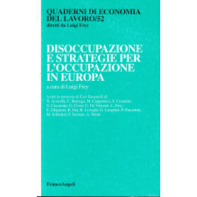 Disoccupazione e strategie per l'occupazione in Europa
