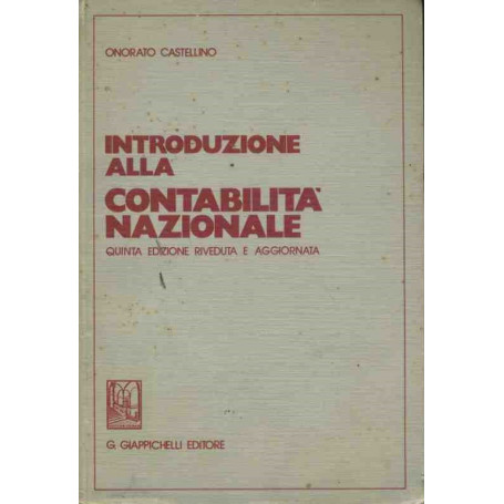 Introduzione alla contabilità  nazionale