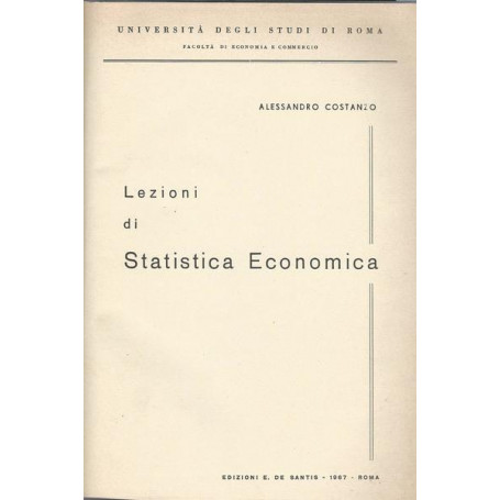 LEZIONI DI STATISTICA ECONOMICA