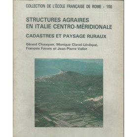 STRUCTURES AGRAIRES EN ITALIE CENTRO-MERIDIONALE