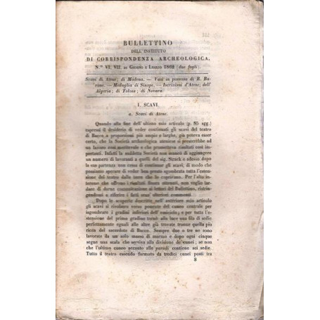 BULLETTINO DELL'INSTITUTO DI CORRISPONDENZA ARCHEOLOGICA 1862
