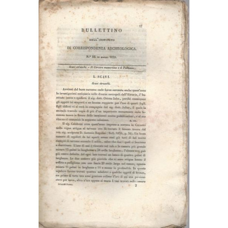 BULLETTINO DELL'INSTITUTO DI CORRISPONDENZA ARCHEOLOGICA 1839