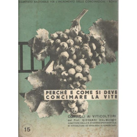 PERCHE' E COME SI DEVE CONCIMARE LA VITE