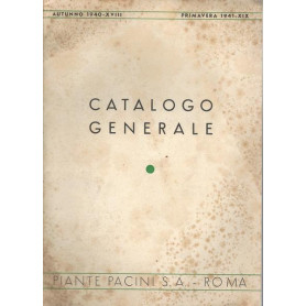 CATALOGO GENERALE PIANTE PACINI S.A. - ROMA
