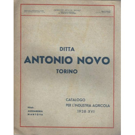 DITTA ANTONIO NOVO TORINO CATALOGO PER L'INDUSTRIA AGRICOLA