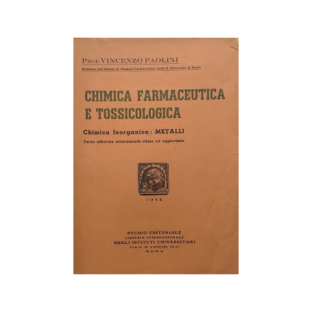 Chimica farmaceutica e tossicologica. Chimica inorganica: metalloidi
