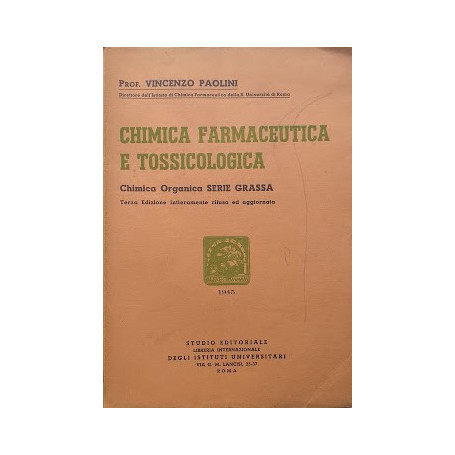 Chimica farmaceutica e tossicologica. Chimica organica
