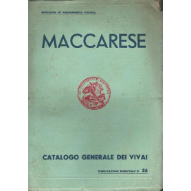 MACCARESE CATALOGO GENERALE DEI VIVAI