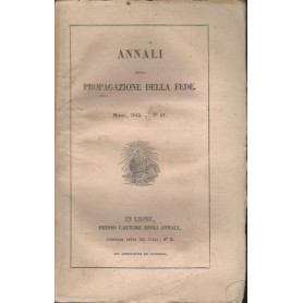 ANNALI DELLA PROPAGAZIONE DELLA FEDE 1843
