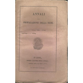 ANNALI DELLA PROPAGAZIONE DELLA FEDE 1844